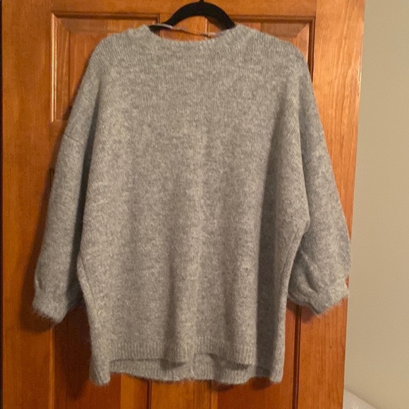Lane Bryant Gray Cardigan with Balloon Sleeves and V-Neck 22/24 - Picture 8 of 8